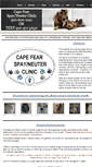 Mobile Screenshot of capefearspayneuterclinic.com
